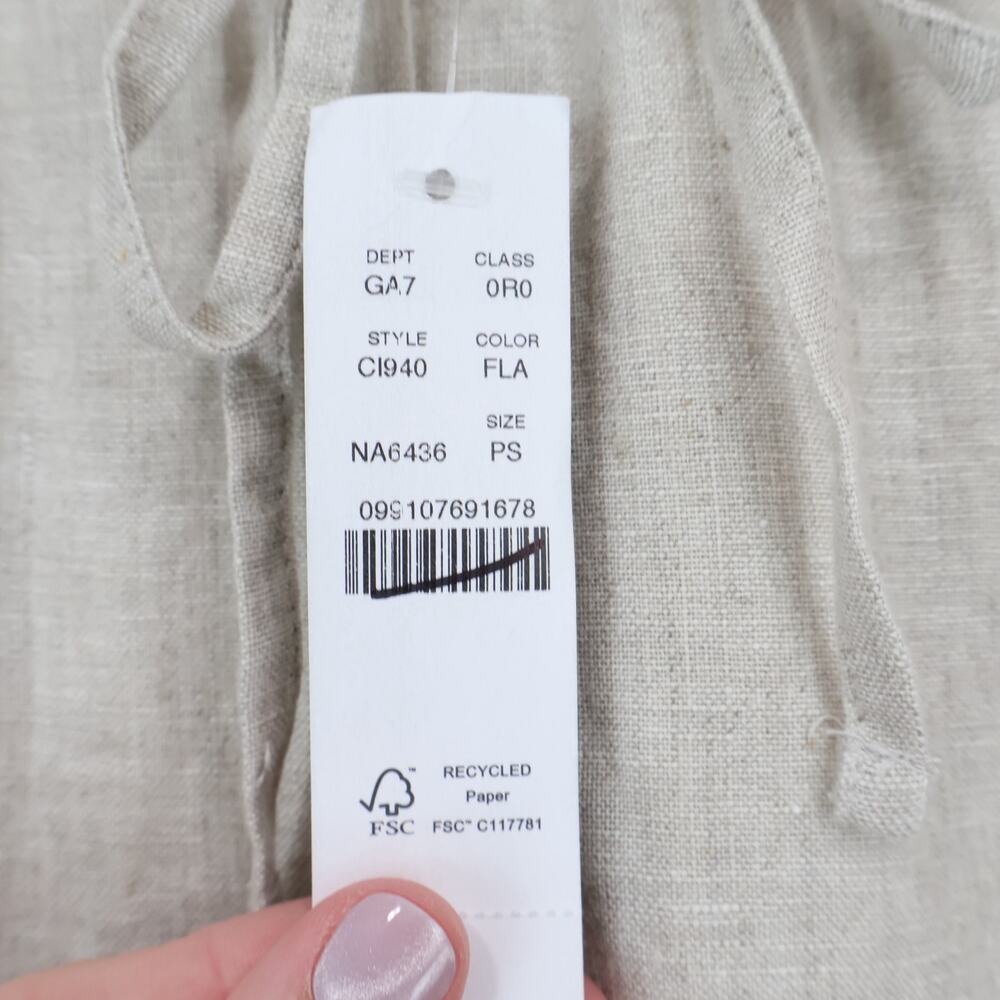 J.Crew Women's Soleil Linen Pant Flax Size Small Petite NWT - Picture 5 of 8